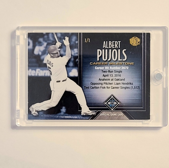 MLB Other - Albert Pujols 2017 Honus Bonus 1 of 1 Very Rare MLB Baseball Card!